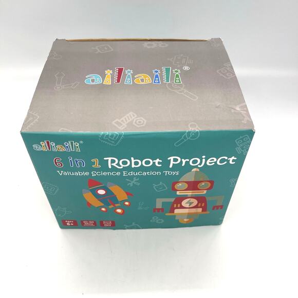 Ailiaili 6 in One Robot Project Stem Kit Model: Stem-01 NIB Ages 8+ - Picture 2 of 11